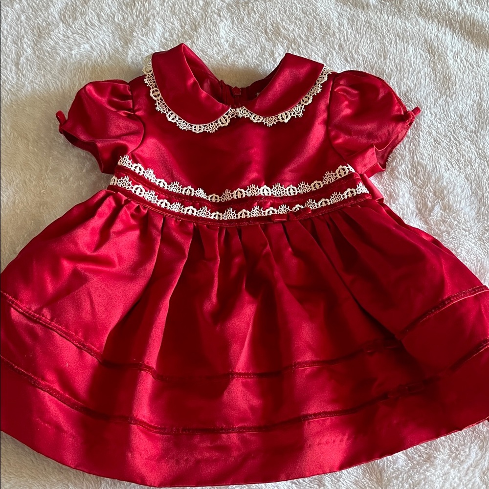 George Red Formal Kids Dress